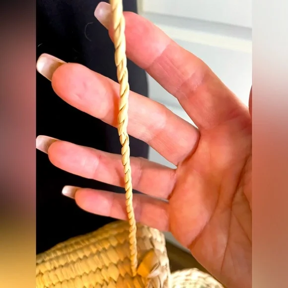 Woven Pig-Shaped Crossbody Bag - Picture 7 of 7